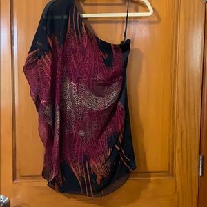 One shoulder Bebe dress